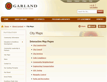 Tablet Screenshot of garlandgis.com